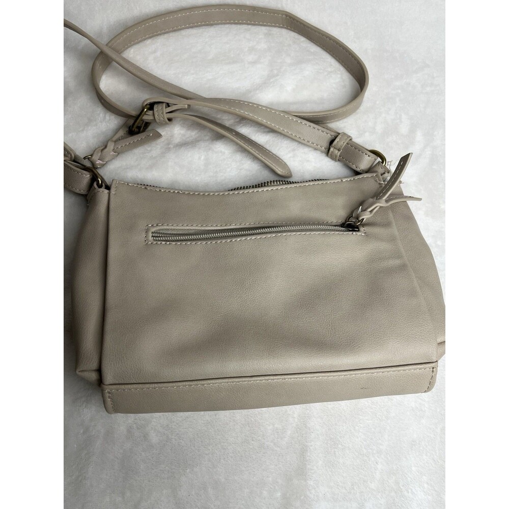 Frye & Co Aurora Crossbody Bag Purse Beige Cream 9x6 - Picture 3 of 5